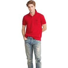 Slim Pikéskjorter Custom Slim Fit Mesh Polo Shirt Red