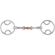 Grey Bridles & Accessories Shires Bevel Bit with Copper Lozenge 4.5"