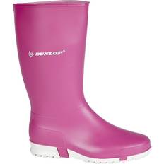 White Wellingtons Children's Shoes Dunlop Dunlop sport wedge wellington pink pvc