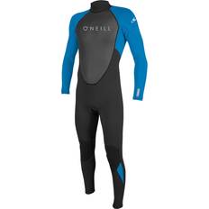 O'Neill Mens Reactor-2 3/2 Mens Back Zip Full Wetsuit Black Ocean