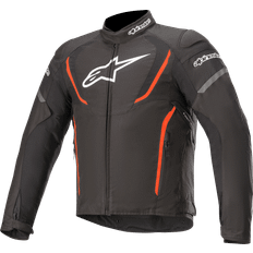 Röda Motorcykeljackor Alpinestars T-Jaws V3 Waterproof MC-Jacka Svart-Röd Fluo Unisex