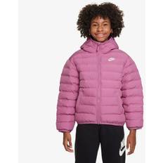 Nike Sportswear Lightweight Synthetic Fill Big Kids' Loose Hooded Jacket in Pink, FD2845-646