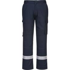 3XL Work Pants Portwest BizFlame Lightweight Stretch Panelled Trousers Navy 31"