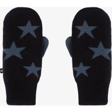 Fleece Vantar Barnkläder Molo Navy Blue Knitted Star Mittens (10-16 year)