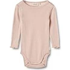 Lilla Bodyer Wheat WHEAT Langærmet Uld/silke body Liea pale lilac