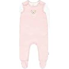 Zilver Pyjama's Steiff Set Romper T-shirt Lange Mouw - Roze/Lichtroze