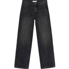 Mango Jeans Mango Miami Mediumrise Straight-fit Jean Dam Byxor Från Magasin Open Grey