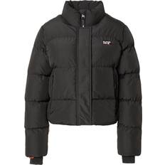 Superdry Jackets Superdry Sports Puffer Cropped Jacket, Black