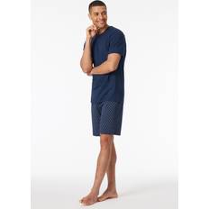4XL Nattøj Schiesser Casual Essentials V-Neck Short - Dark Blue