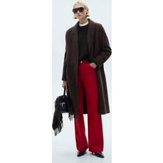 Red Jeans Mango High-rise straight Leo jeans red Woman Red