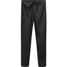 Mango Faux Leather Leggings Kvinde Black Bukser hos Magasin