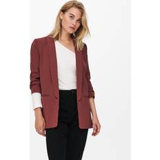 Effen kleur - Vrouw Pakken Only Blazer - Kastanjebruin