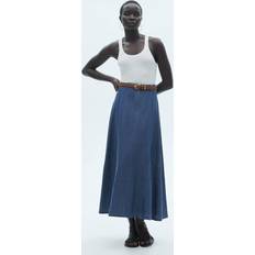 Mango Skirts Mango Zipped denim skirt dark blue Women