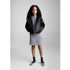 Pelle Giubbotti Blouson en Similicuir Noir - Kids