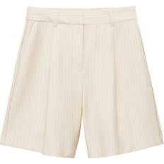 Stoff Shorts Mango Gerade Bermudashorts mit Streifenmuster