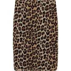 Mango Skjørt Mango Leopard midi skirt brown Woman Brown