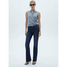 Damen - Straight Hemden Mango Flared Jeans Fiona mit mittlerer Bundhöhe