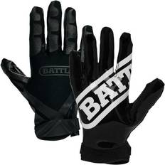 Football Battle Sports Forza Receivers Double Threat Football Gloves Youth Black/Black