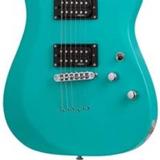 Schecter Guitares Électriques Schecter C-6 Deluxe Satin Aqua Guitare électrique