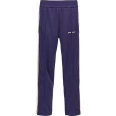 Men - Purple Trousers Palm Angels Angels-Classic Logo Pantaloni Viola-Uomo Purple