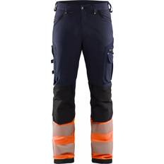 Arbejdstøj & Udstyr Blåkläder High Vis Buks 4-Vejs Stretch - Marineblå/High Vis Orange