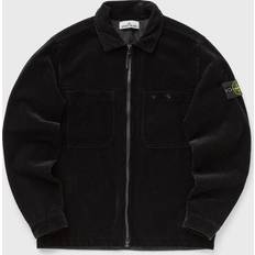 Stone Island Jacken Stone Island Black Zip Overshirt