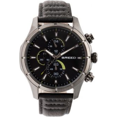 Lacroix Chronograph Leather-Band Charcoal One Size
