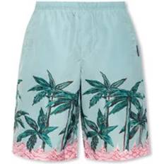 Palm Angels Herr Badkläder Palm Angels Badbyxor Med Grafiskt Tryck -