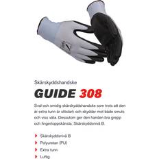 Guide Gloves 308 Handske PU, skärskydd, extra tunn