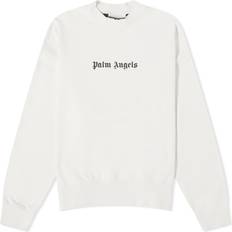 Palm Angels Pullover Palm Angels Herren Sweatshirt LOGO CREWNECK offwhite