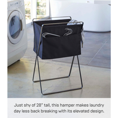 Steel Laundry Baskets & Hampers Yamazaki Home Home Elevated Laundry Hamper 9.8 Gallons 35 Liters 11 lbs