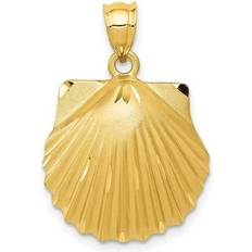 Oro Ciondoli e Pendenti Finest Gold 14K Yellow Gold Seashell Pendant