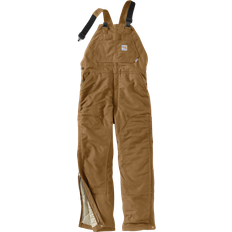 Waterproof Overalls Carhartt FlameResistant QuiltLined Duck Bib Overalls for Men Brown 52x32