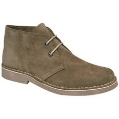 Grün Schneestiefel Roamers Mens Real Suede Round Toe Unlined Desert Boots (Khaki) Brown