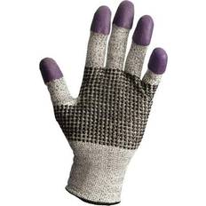 Purple Work Gloves Homecare products Nitrile Coated Tip Cut Resistant Glove Salt & Pepper, Purple Pack of