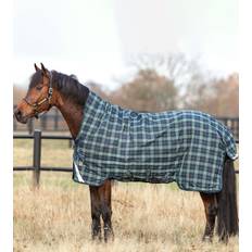 Rhino Horseware Rhino Wug Vari-Layer Turnout Rug with High Neck, 250g, Hunter Green/ Navy