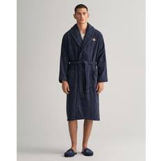 Bleu Peignoirs Gant Archive Shield Terry Robe - Evening Blue