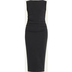 Charissa Stretch-Cotton Dress Black