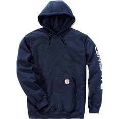 Carhartt Yksivärinen Neuleet Carhartt Sleeve Logo Hooded Sweatshirt - Carbon Heather