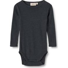 Wheat Body Wheat Kid's Langärmliger Wickelbody - Black