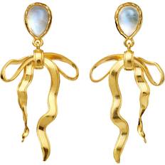 Månesten Øreringe Maanesten Tiana Earrings - Gold/Moonstone