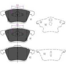 Friction Breaking KAVO PARTS Brake Pad Set KBP-4553