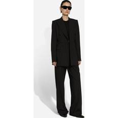 Dolce & Gabbana Nainen Housut Dolce & Gabbana High Waist Pinstripe Flared Pants