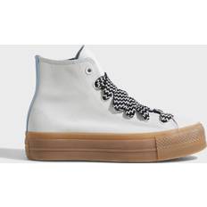 Converse Chuck Taylor Shoes Converse CHUCK TAYLOR ALL STAR LIFT PLATFORM SUEDE Blanc