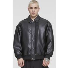 Skinnjackor - Unisex Urban Classics Syntetisk Läder Blouson Herr - Black