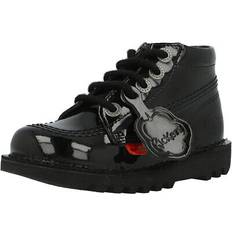 Kickers Children's Shoes Kickers kick hi zip black patent ankle boots