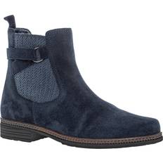 Gabor Dame Chelsea boots Gabor Pazifik RA.Cogn./Dreamvelour MEL Kvinde Blå Chelsea Boots hos Magasin