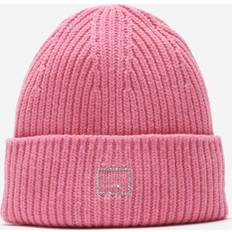 Acne Studios Boys Pink Kids Brand-patch Ribbed Wool-knit Beanie 6-8 Years PINK