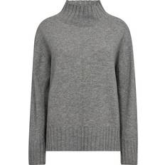 Cashmere - Dame Sweatere Mos Mosh MMAima Cashmere Highneck Knit, Sharkskin