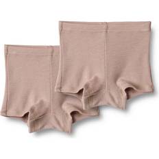 Rosa Boxershorts Barnkläder Wheat Boxershorts 2-pack Ull Avalon Dry Rose år (140) Boxershorts